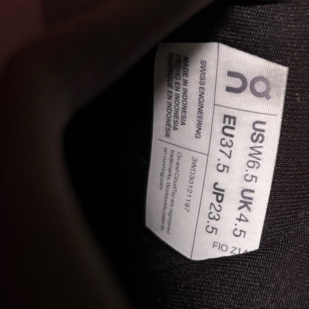 On Running Black and White Sneakers - Picture 4 of 4